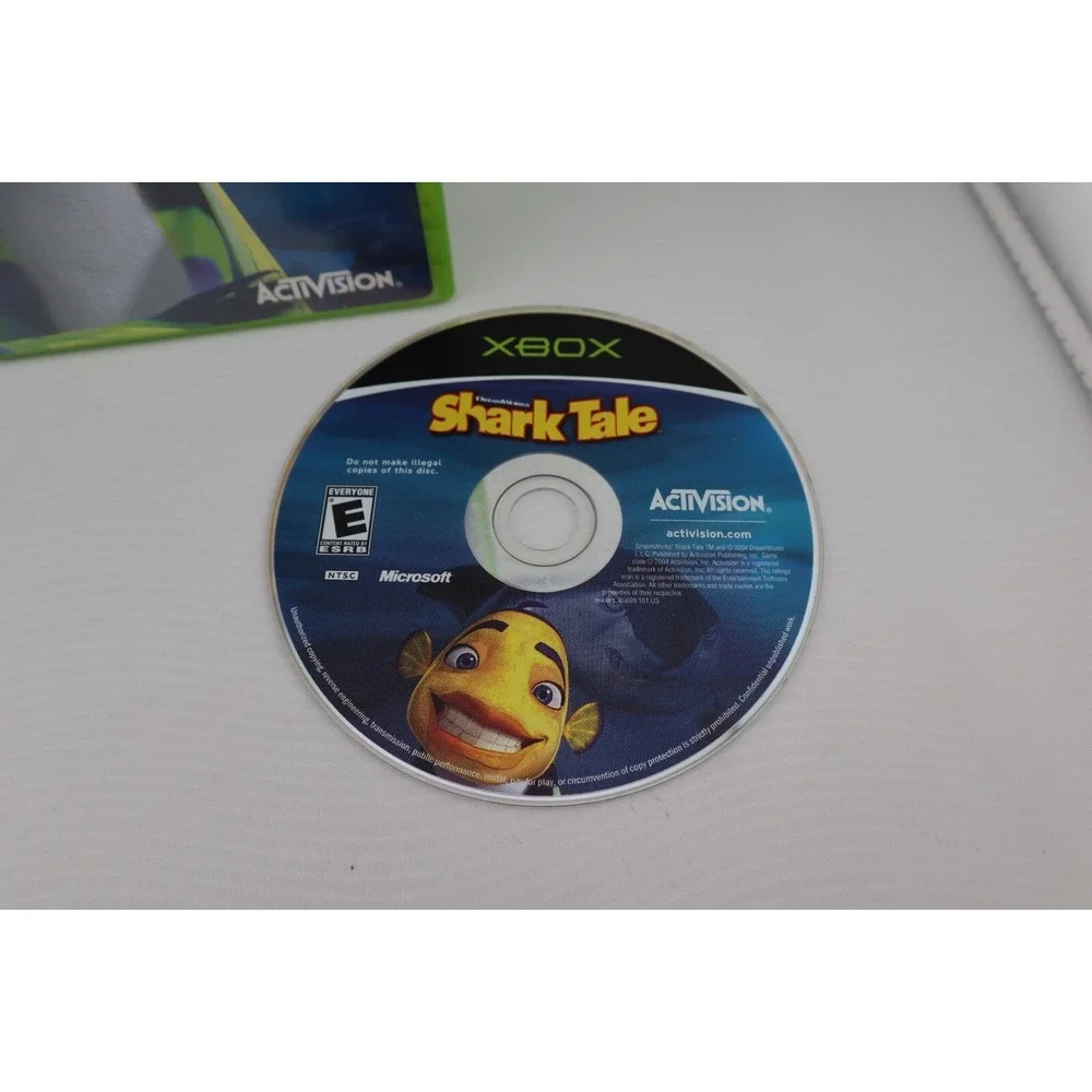 DreamWorks' Shark‎ Tale (Microsoft Xbox, 2004) Game and Case Tested and Working